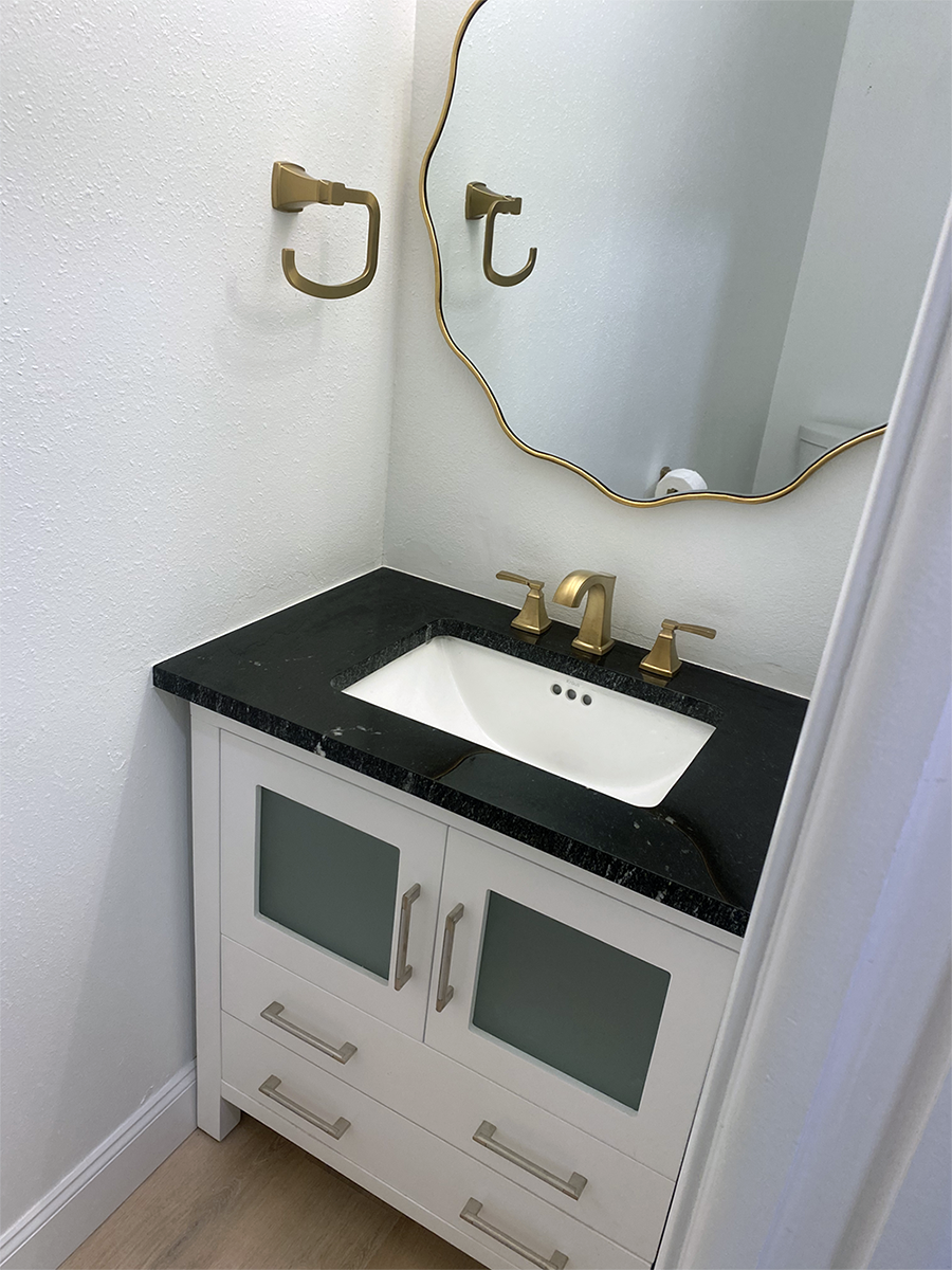 Bathroom remodel project photo